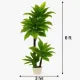 ArtArtificial Leaves Plant Tree  | Large Indoor Greenery | Home & Office Decor | Realistic Money Leaf |
